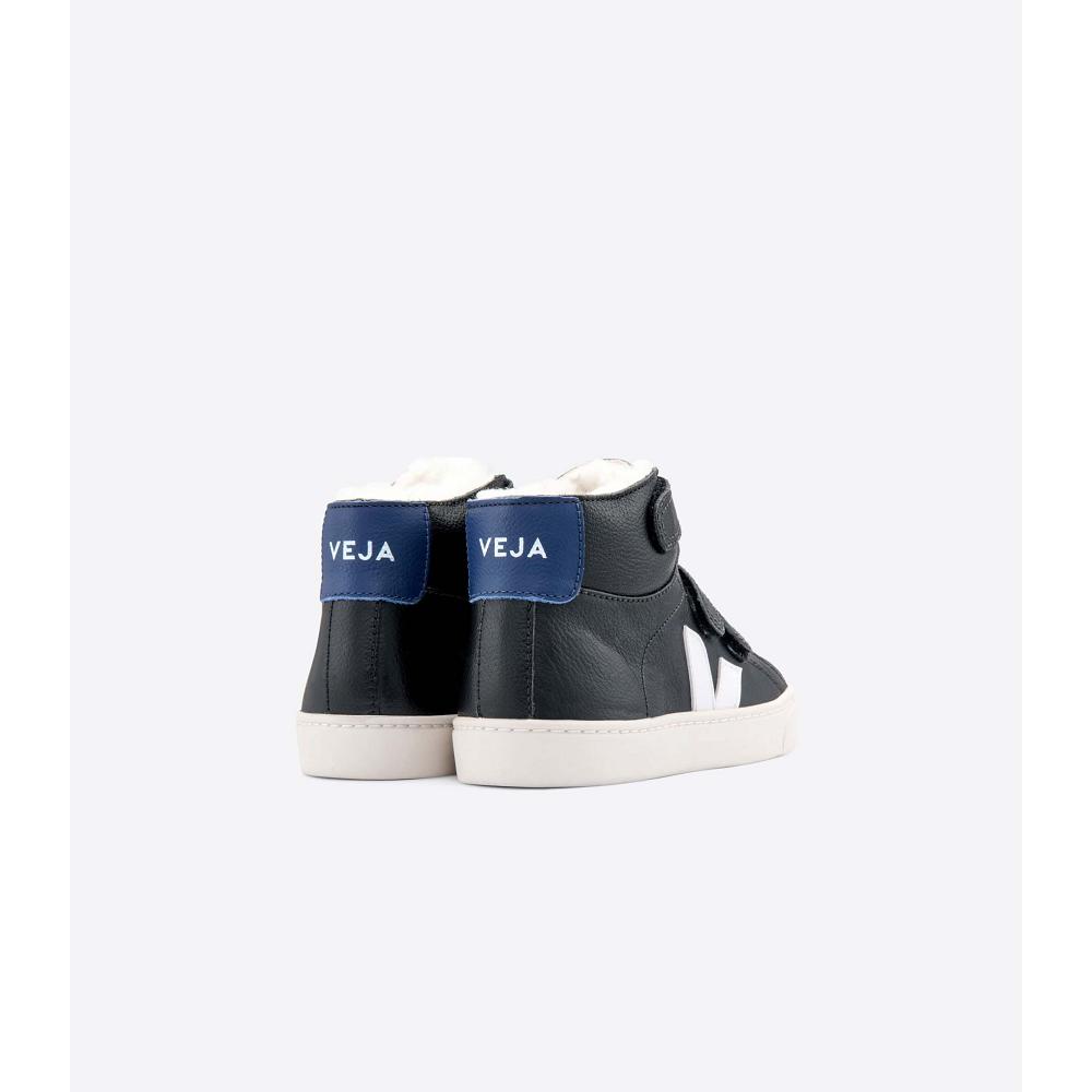 Veja ESPLAR MID FURED CHROMEFREE Kids' High Tops Black | CA 685RVD